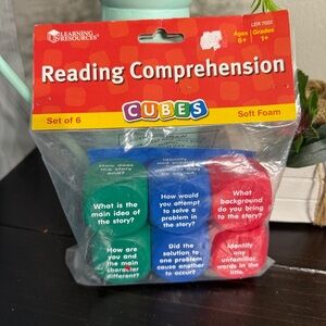 Learning Resources Reading Comprehension Cubes NEW Set 6 Soft Foam Grades 1+